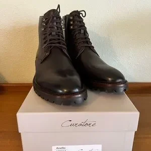 Curatore | Shoes | Curatero Anello Leather Bootie | Poshmark